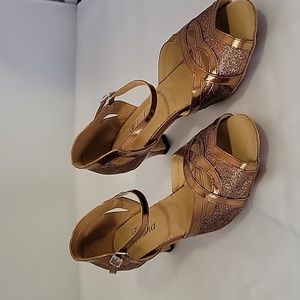 Copper Pattent & Shine Dance Shoes